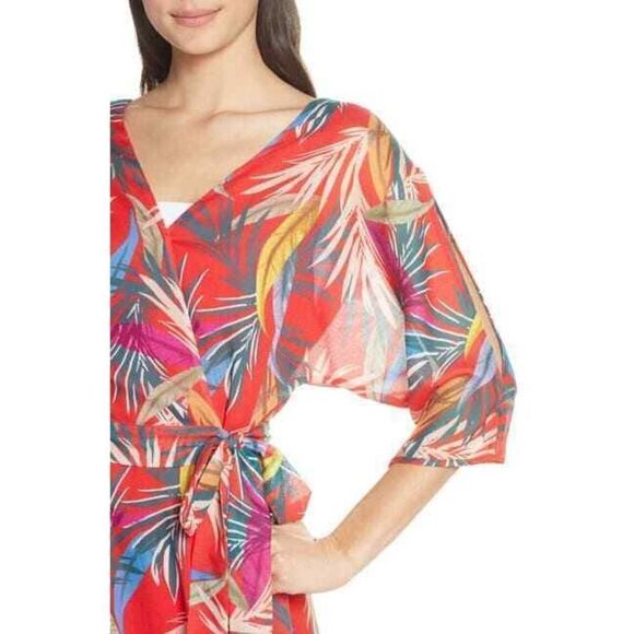 Red Carter Eliza Cover-Up Wrap Dress Womens Size Small $185 - Picture 4 of 8